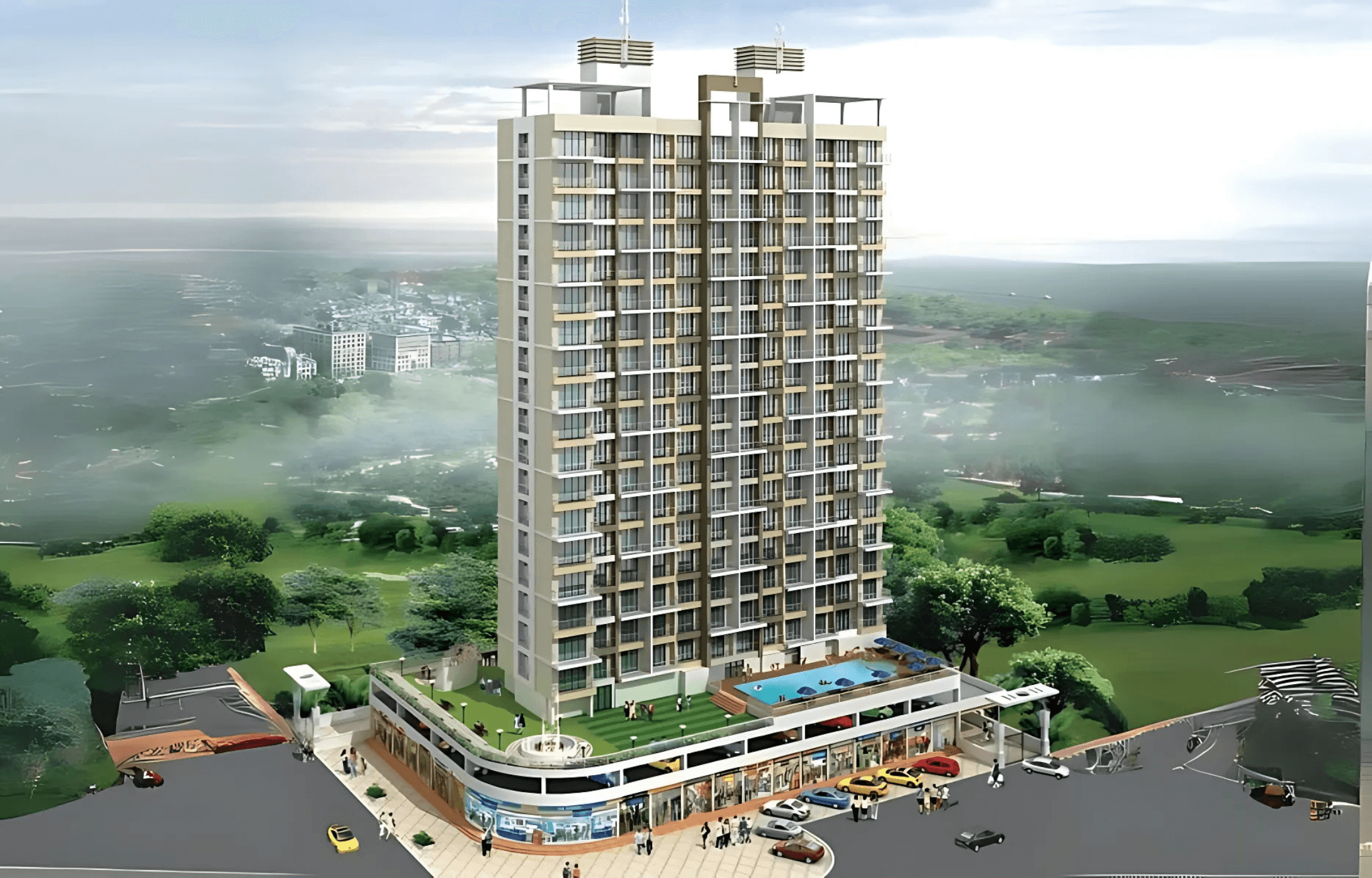Bhagwati Green Palms tower