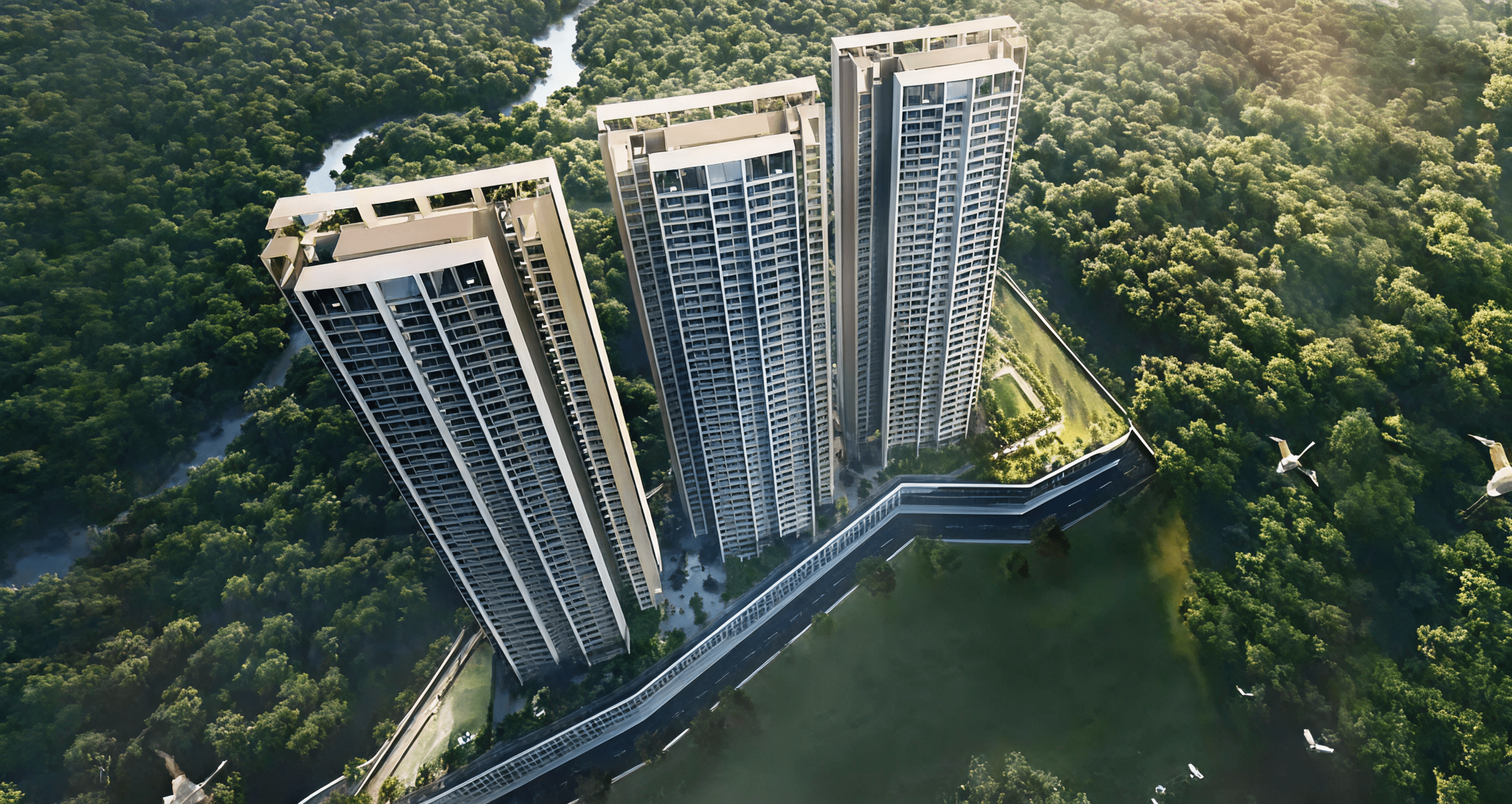 Bhagwati Group — aerial render of flagship development