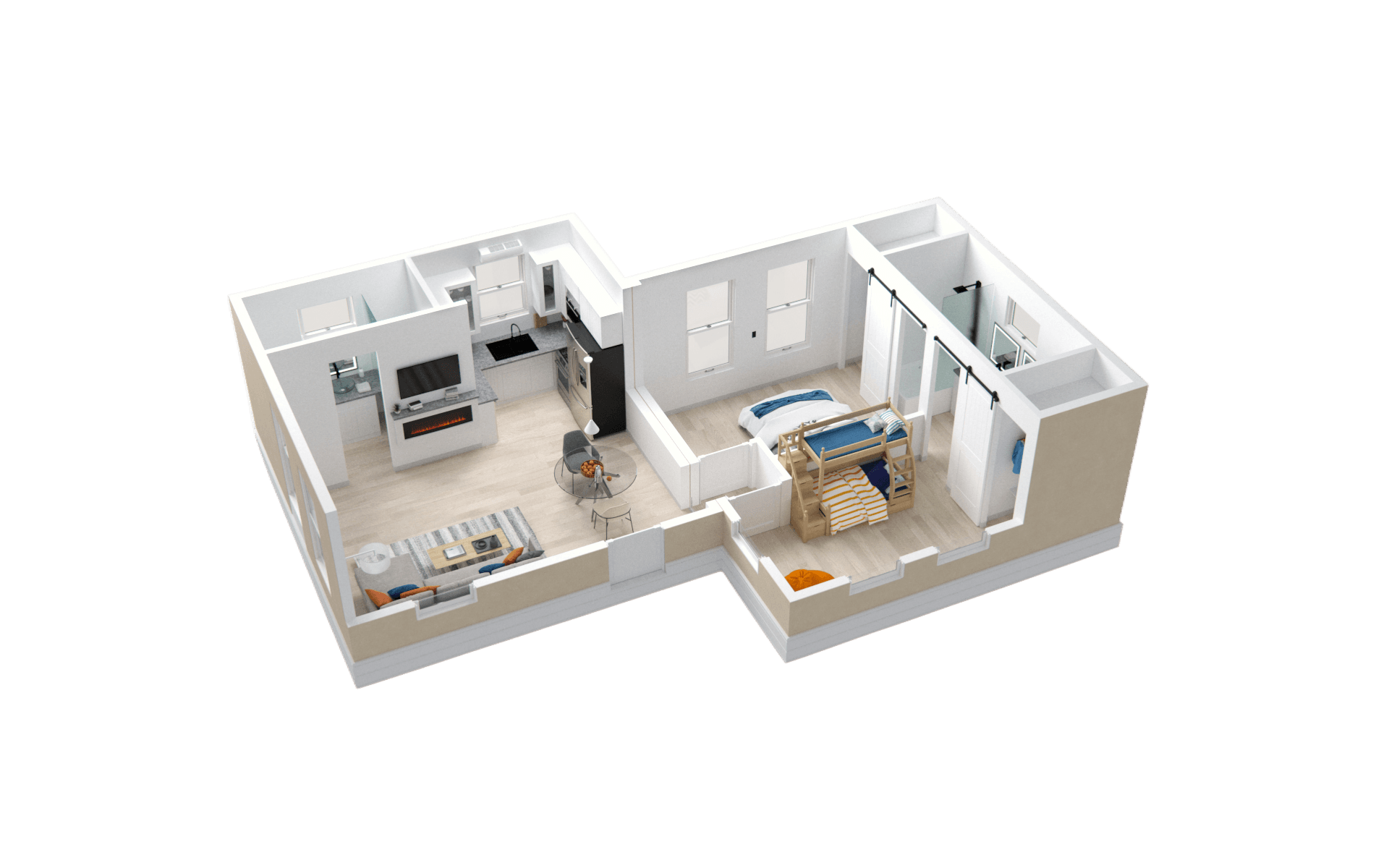 Green Palms 2 BHK floor plan